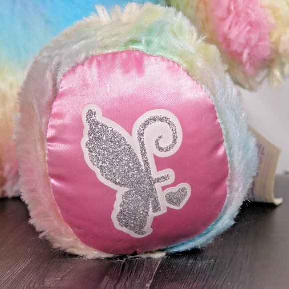 Build A Bear Fairy Friend Plush Stuffed Animal Bear Pastel Tie Dye 16” BAB Wings - Picture 3 of 16